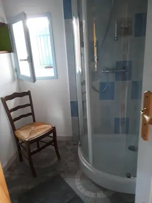 Salle de bains dans l'établissement Gite de Pêche