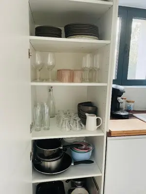Cuisine ou kitchenette dans l'établissement Logement A / Clos des Saunières