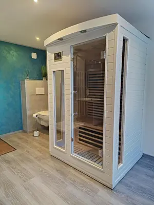 Salle de bains dans l'établissement Le domaine du Parc Thermal