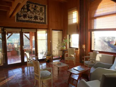 Coin salon dans l'établissement Le Verger Sous Les Vignes