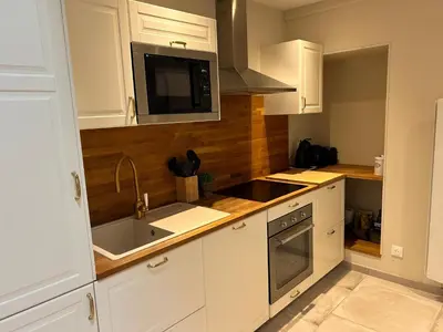 Cuisine ou kitchenette dans l'établissement Maison Grandjean