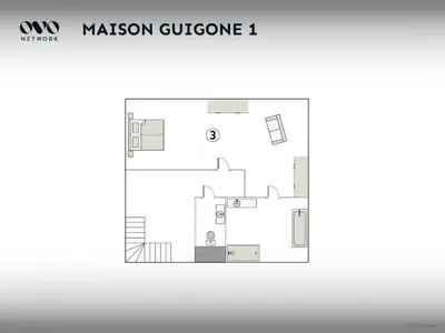 Plan de l'établissement Maison Guigone - OVO Network