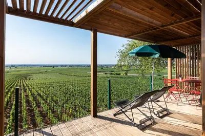 Jardin de l'établissement Huttopia Meursault