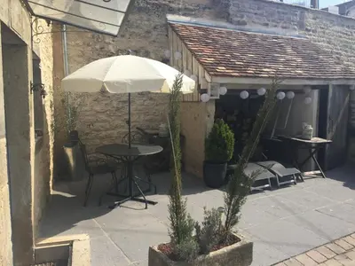 Terrasse ou espace extérieur de l'établissement Le Gite du Petit Lavoir