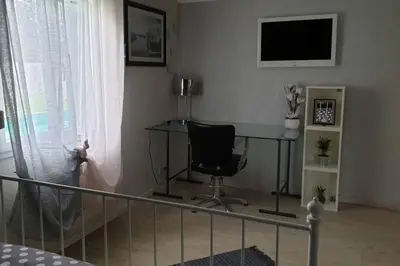 Télévision ou salle de divertissement dans l'établissement Gîte des Vernizeaux
