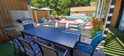 Balcon ou terrasse dans l'établissement Au Petit Pressoir