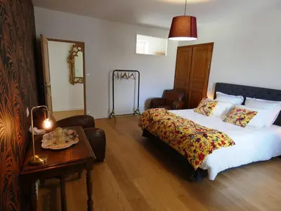 Un ou plusieurs lits dans un hébergement de l'établissement Le Clos De Quintaine Chambres d'Hôtes