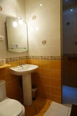 Salle de bains dans l'établissement Gîte des Grands Narreaux