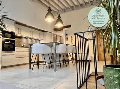 Cuisine ou kitchenette dans l'établissement Centre historique de Dijon 