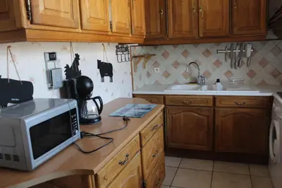 Cuisine ou kitchenette dans l'établissement Les Riquets