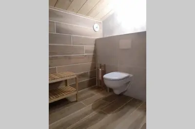 Salle de bains dans l'établissement Gîte Mamie Cocotte