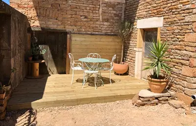 Terrasse ou espace extérieur de l'établissement Gîte de la Grenouillette