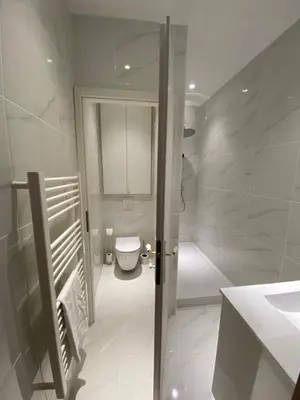 Salle de bains dans l'établissement Le Nid du Faubourg