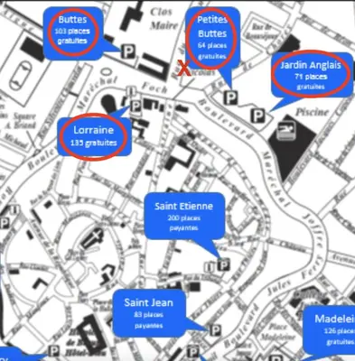 Plan de l'établissement La Terrasse du Faubourg