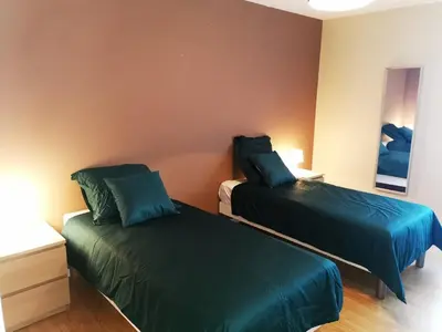 Un ou plusieurs lits dans un hébergement de l'établissement Gîte des 3 vallées