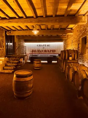 Salon ou bar de l'établissement Château de Beauchamp- La chapelle de Guinchay