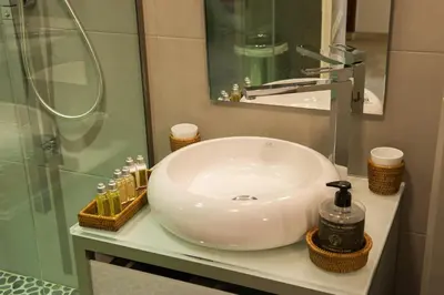 Salle de bains dans l'établissement L'Appartement