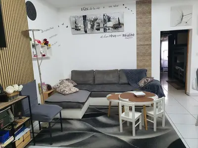 Coin salon dans l'établissement Gite l'Escale