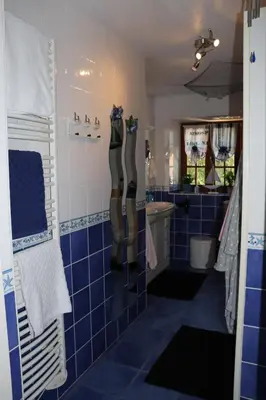 Salle de bains dans l'établissement Chez Martine et Laurent