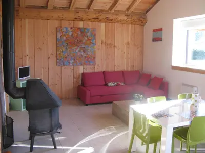 Coin salon dans l'établissement Chambre d'hôtes Chez Karine et Roland