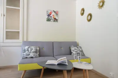 Coin salon dans l'établissement L'Orée des Lacs (Appartement n°2)