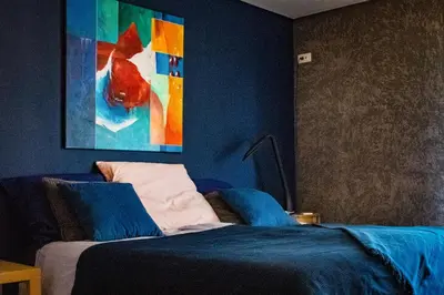 Un ou plusieurs lits dans un hébergement de l'établissement Maison d'hôtes à la Ferme Une Pause à la Guette