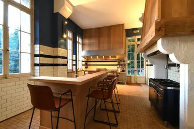 Cuisine ou kitchenette dans l'établissement Chateau de Clinzeau