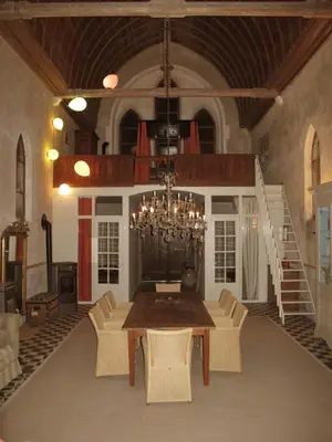 Coin salon dans l'établissement La chapelle de Melin