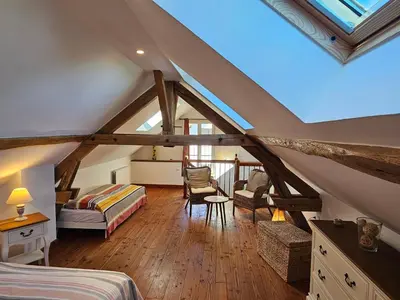 Un ou plusieurs lits dans un hébergement de l'établissement Gîte Le p'tit nid de Montachon, Saulieu, Morvan