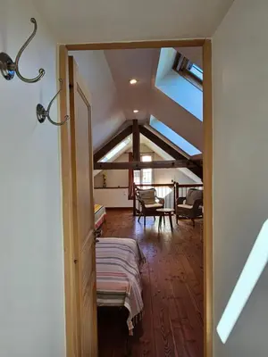 Un ou plusieurs lits dans un hébergement de l'établissement Gîte Le p'tit nid de Montachon, Saulieu, Morvan
