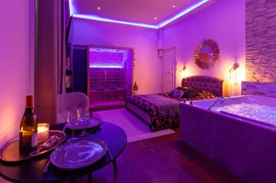 Un ou plusieurs lits dans un hébergement de l'établissement Spa Edelweiss