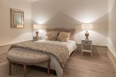Un ou plusieurs lits dans un hébergement de l'établissement Chez la Tante Louise - appartement privé de charme