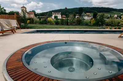 Piscine de l'établissement Hôtel-Spa Ô Rouge - Gevrey-Chambertin - Teritoria ou située à proximité