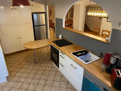 Cuisine ou kitchenette dans l'établissement Escapade bourguignonne