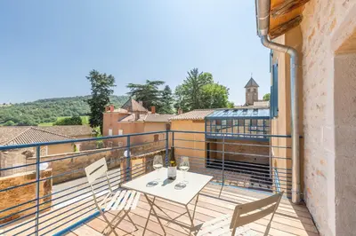 Balcon ou terrasse dans l'établissement Chez Romain