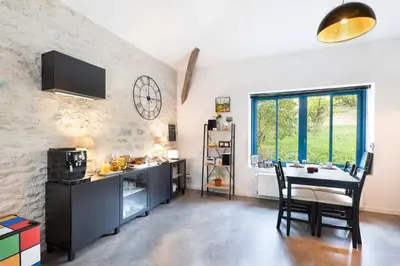 Cuisine ou kitchenette dans l'établissement Chez Romain
