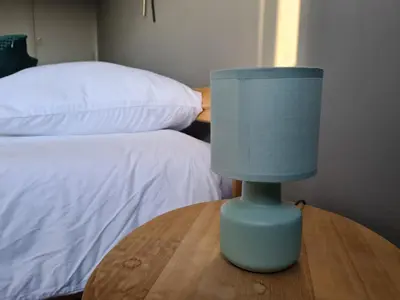 Un ou plusieurs lits dans un hébergement de l'établissement Appartement Mâcon Centre T4 - 100m2