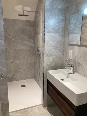 Salle de bains dans l'établissement Appart' Au Coeur de Nuits
