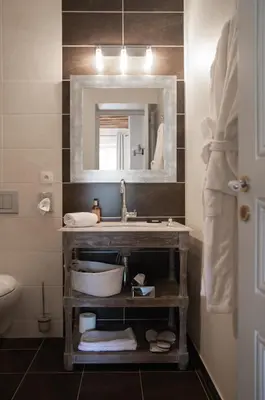 Salle de bains dans l'établissement La SAURA