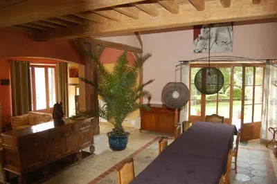 Coin salon dans l'établissement Le Domaine du Crescent