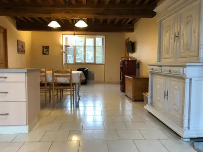 Cuisine ou kitchenette dans l'établissement Gîte du Morvan