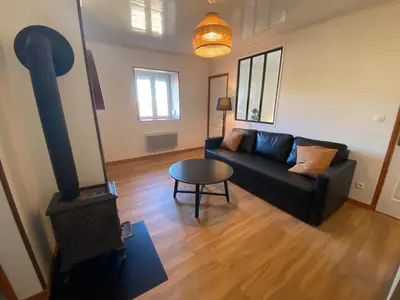 Coin salon dans l'établissement Un cocon en plein coeur du Jura