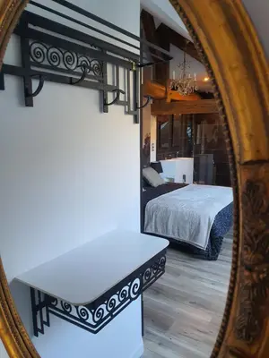 Un ou plusieurs lits dans un hébergement de l'établissement Maison Bélénos