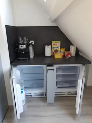 Cuisine ou kitchenette dans l'établissement La Marina