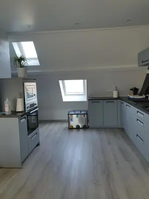 Cuisine ou kitchenette dans l'établissement La Marina