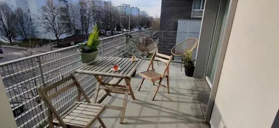 Balcon ou terrasse dans l'établissement Le Mans'Art