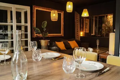 Coin salon dans l'établissement B&B Le Victor Dumay