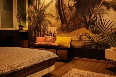 Coin salon dans l'établissement B&B Le Victor Dumay