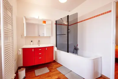 Salle de bains dans l'établissement Le Meix