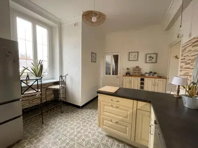Cuisine ou kitchenette dans l'établissement Le Domaine de la Garenne